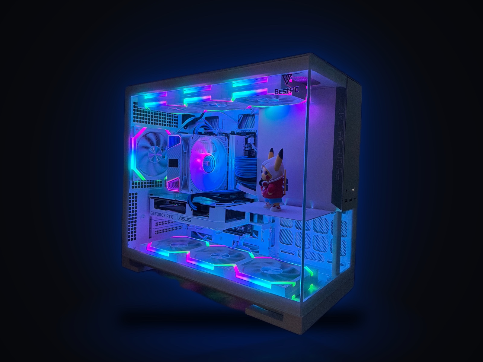 Игровой ПК Ryzen 5 7500F, RTX 5060 8 ГБ ASUS, 32 ГБ DDR5, Model 3 White