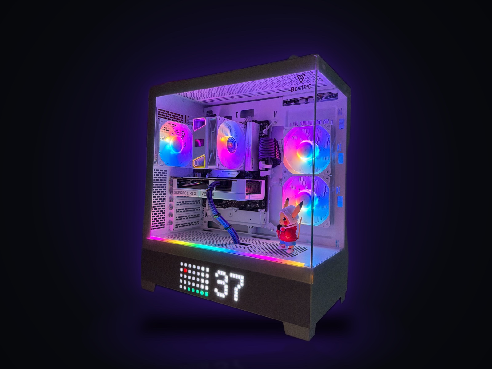 Игровой ПК Ryzen 5 7500F, RTX 5060 8 ГБ ASUS, 32 ГБ DDR5, Matrix White