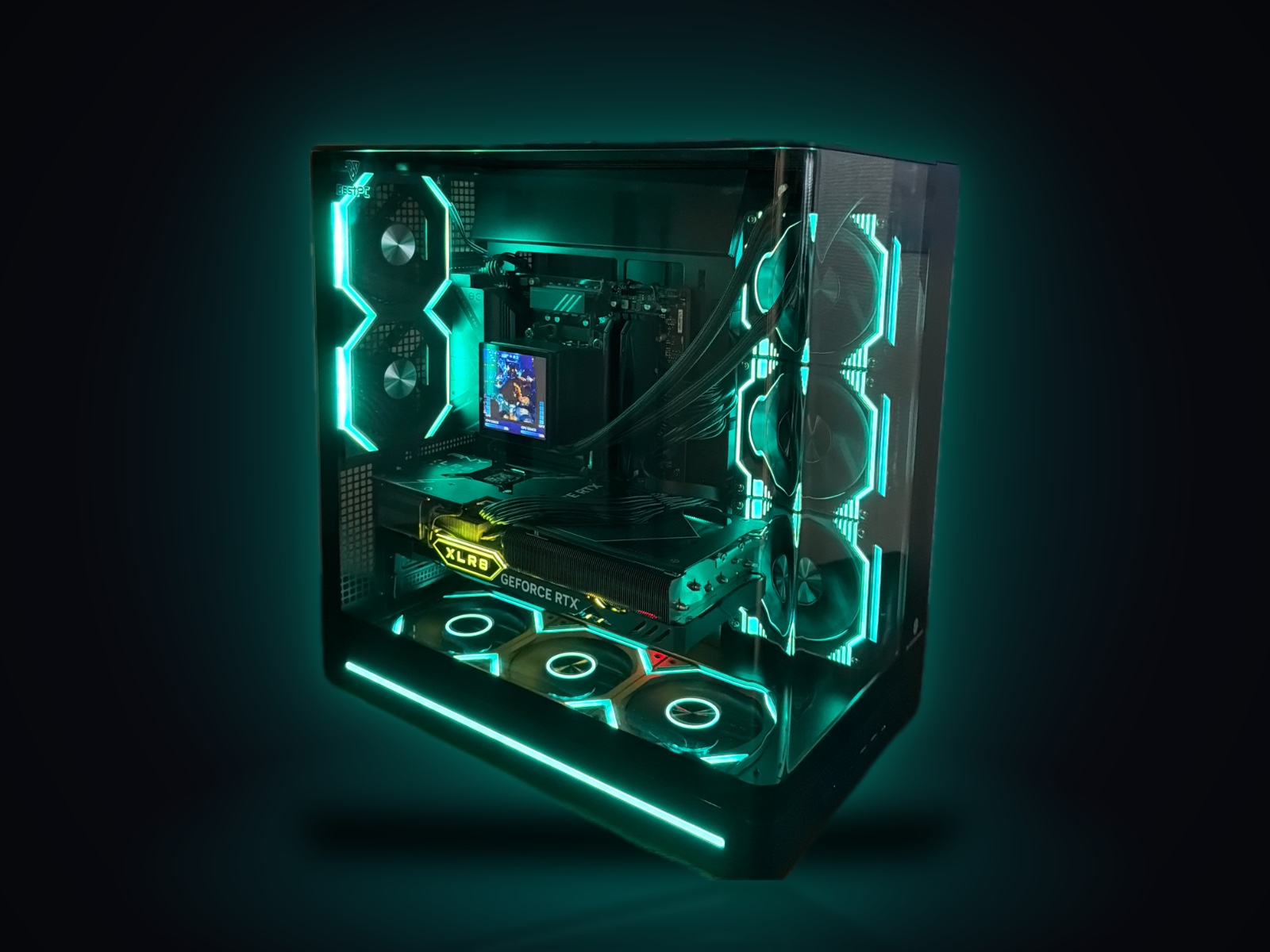 Игровой ПК Ryzen 7 9800X3D, RTX 4070 Ti SUPER 16 ГБ, 32 ГБ DDR5, WJCOOLMAN