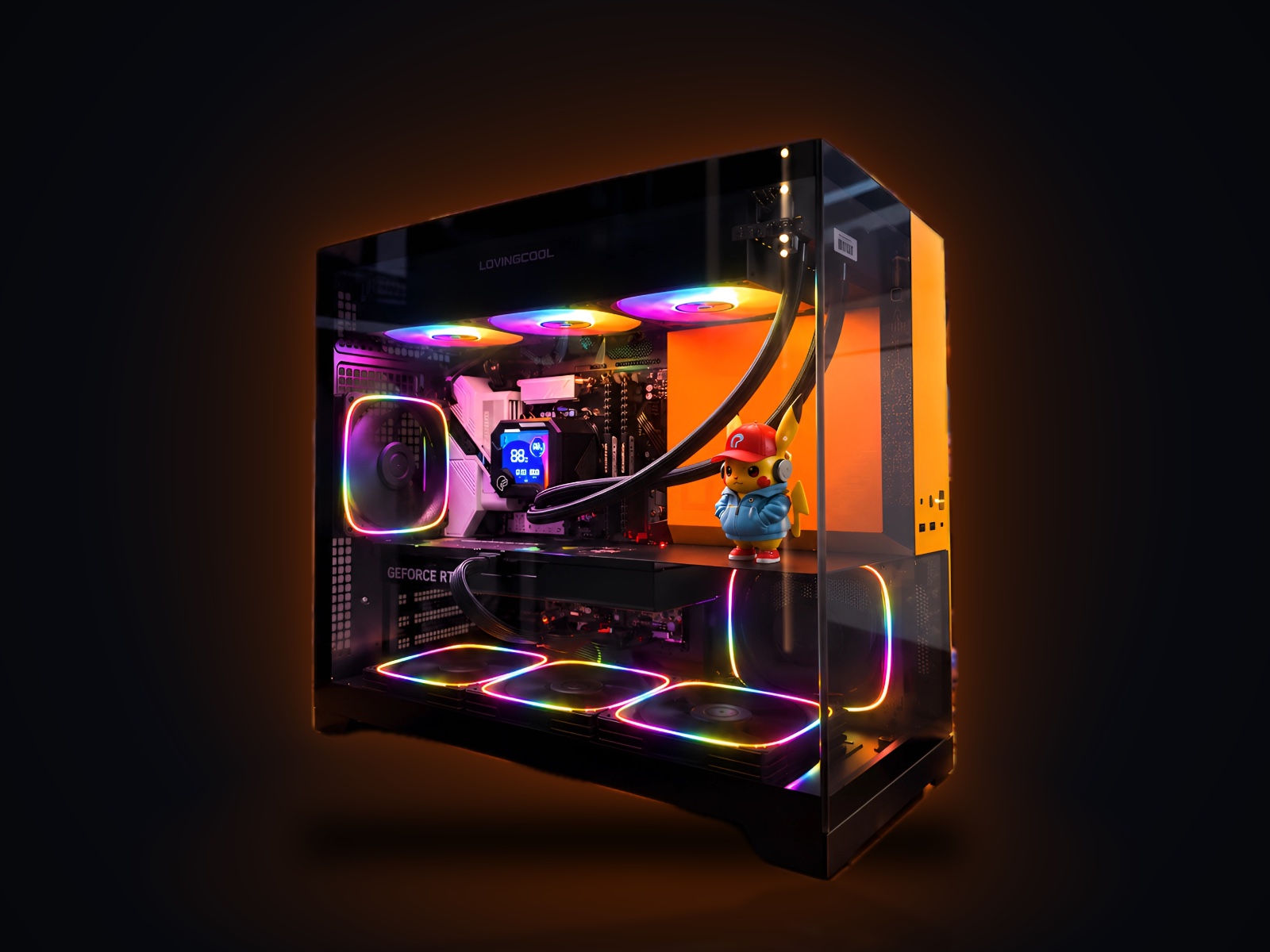 Игровой ПК i7-14700F, RTX 5060 Ti 16 ГБ, 32 ГБ DDR4, Model 3 Yellow