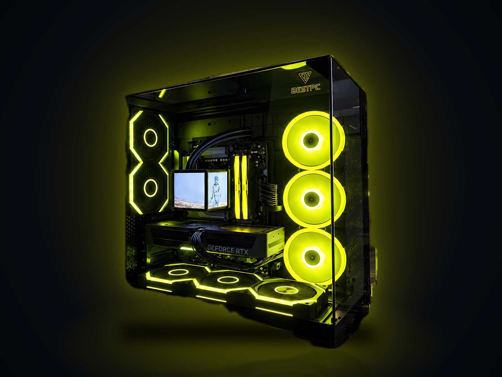 Игровой ПК Ryzen 7 7800X3D, RTX 5070 12 ГБ, 32 ГБ DDR5, Lian Li O11