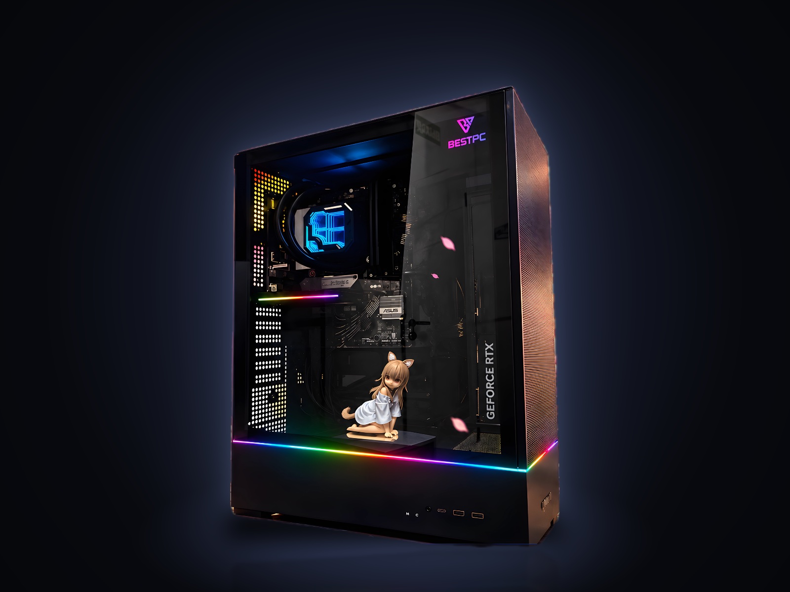 Игровой ПК Ryzen 5 7500F, RTX 5060 Ti 16 ГБ Gainward, 32 ГБ DDR5