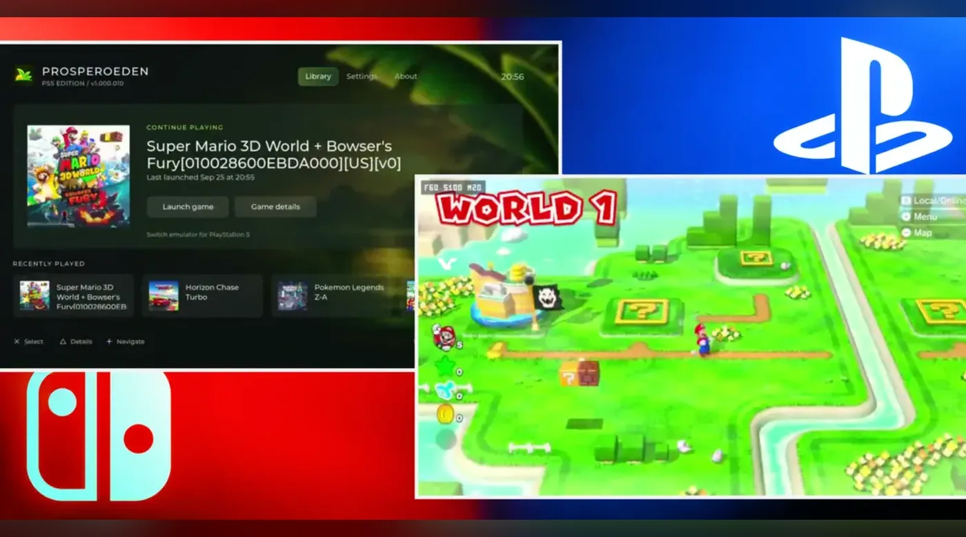 На PS5 запустили эмулятор Nintendo Switch