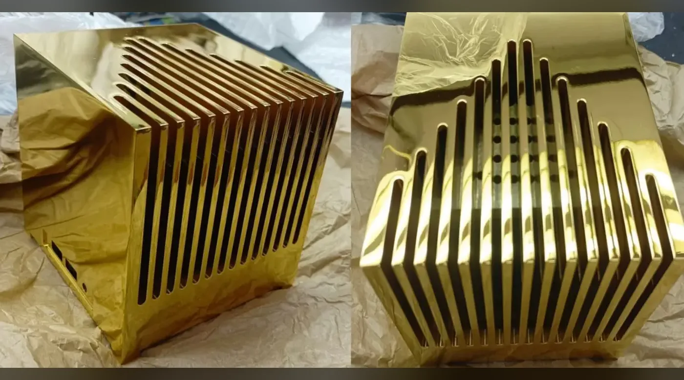 Мини-ПК Kubb Fanless в золотом корпусе: компьютер за 1,7 млн долларов
